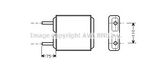 PRASCO OL6112 Heat Exchanger, interior heating